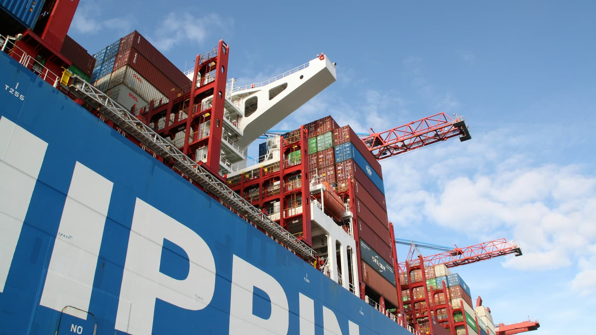 Large cargo vessel docked at port — Port State Control inspection